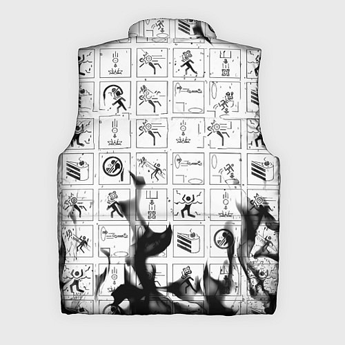 Мужской жилет Doom x portal fire / 3D-Черный – фото 2