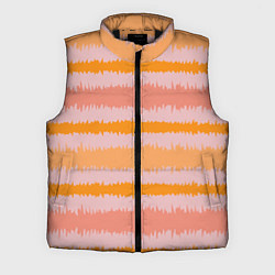 Мужской жилет Полосы зигзагообразные оранжево-розовые