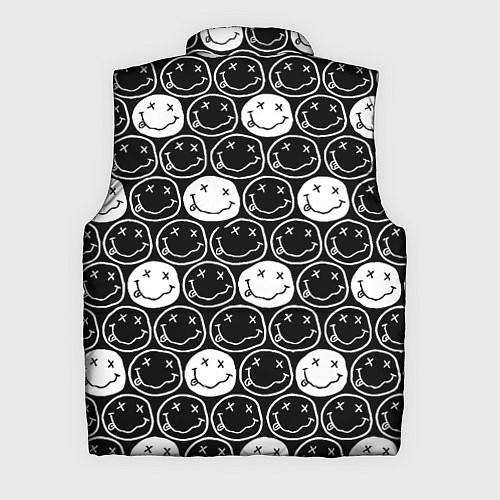 Мужской жилет Doom x nirvana pattern / 3D-Черный – фото 2