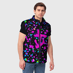 Мужской жилет Doom цветные краски, цвет: 3D-черный — фото 2