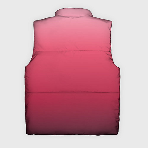 Мужской жилет Градиент гранатовый / 3D-Черный – фото 2