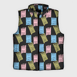 Мужской жилет Советские билеты транспорта, цвет: 3D-черный