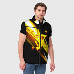 Мужской жилет Doom геометрия из полос, цвет: 3D-черный — фото 2