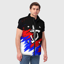 Мужской жилет Doom триколор краски, цвет: 3D-черный — фото 2