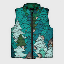 Мужской жилет Ежи в еловом лесу