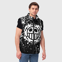Мужской жилет Пираты сердца - лого, цвет: 3D-черный — фото 2