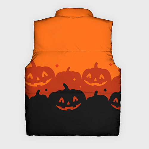 Мужской жилет Хэллоуин счастливые тыквы / 3D-Черный – фото 2