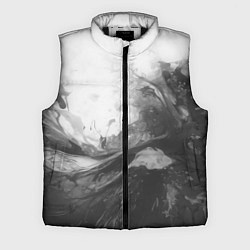 Мужской жилет Серые морские волны абстракция
