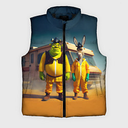 Мужской жилет Шрек и Данки пустились во все тяжкие, цвет: 3D-черный