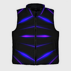 Мужской жилет Color black neon stripes, цвет: 3D-черный