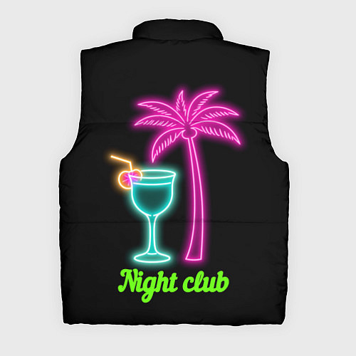 Мужской жилет Night club neon / 3D-Черный – фото 2
