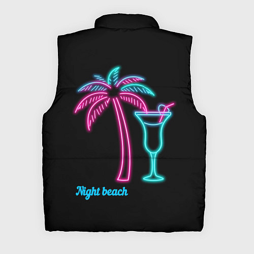Мужской жилет Night beach / 3D-Черный – фото 2
