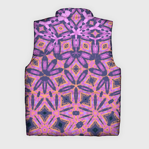 Мужской жилет Фиолетовая геометрическая метаморфоза / 3D-Черный – фото 2