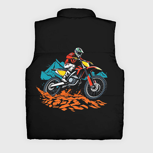 Мужской жилет Motocross mountains / 3D-Черный – фото 2