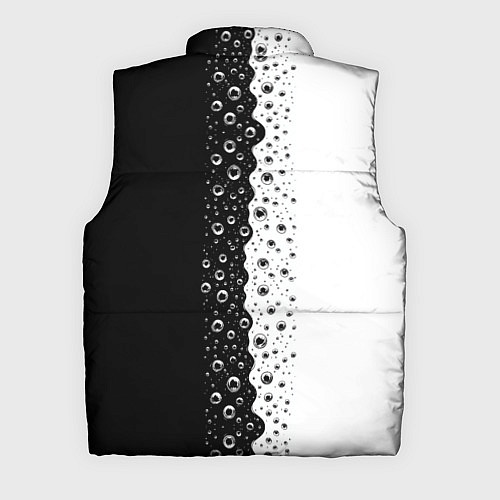 Мужской жилет Лучше вода у друга черно-белый узор / 3D-Черный – фото 2