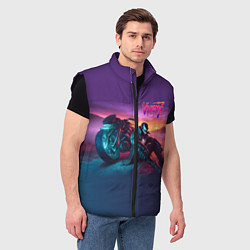 Мужской жилет Venom near his motorcycle - ai art fantasy, цвет: 3D-черный — фото 2