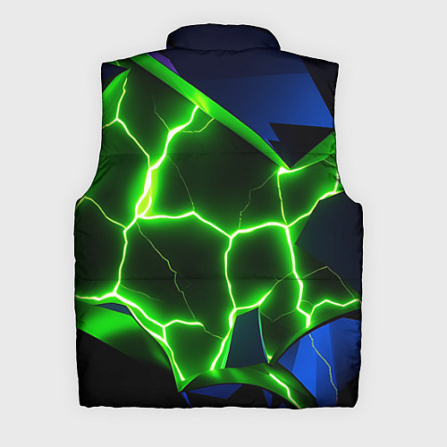 Мужской жилет Neon green glow / 3D-Черный – фото 2