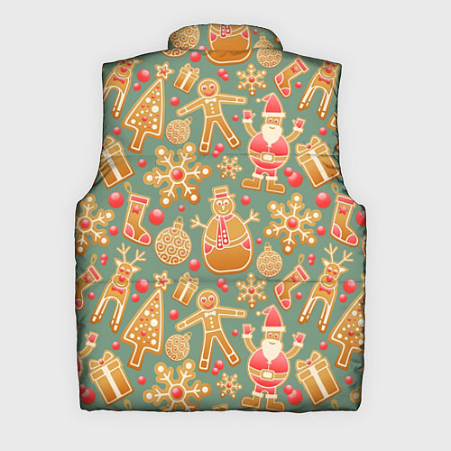 Мужской жилет Имбирные пряники / 3D-Черный – фото 2