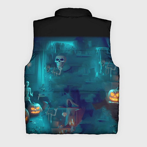 Мужской жилет Rick with Morty - halloween night / 3D-Черный – фото 2
