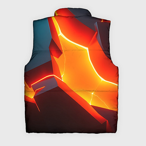 Мужской жилет Neon orange / 3D-Черный – фото 2