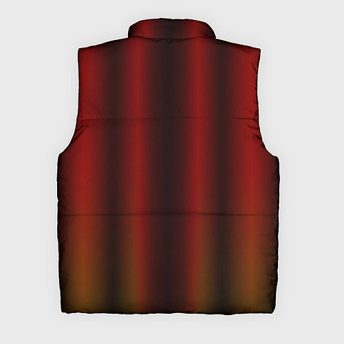 Мужской жилет Neon red orange lines / 3D-Черный – фото 2
