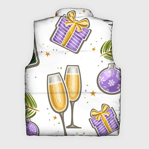 Мужской жилет Новогодний вайб / 3D-Черный – фото 2