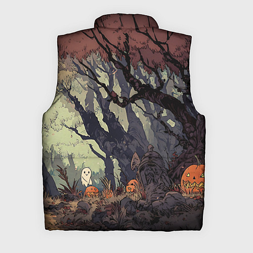 Мужской жилет Призрачный лес / 3D-Черный – фото 2