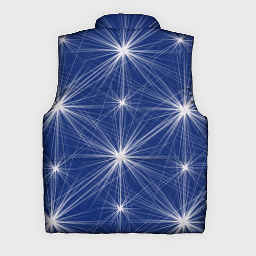 Мужской жилет Звезды на синем фоне / 3D-Черный – фото 2