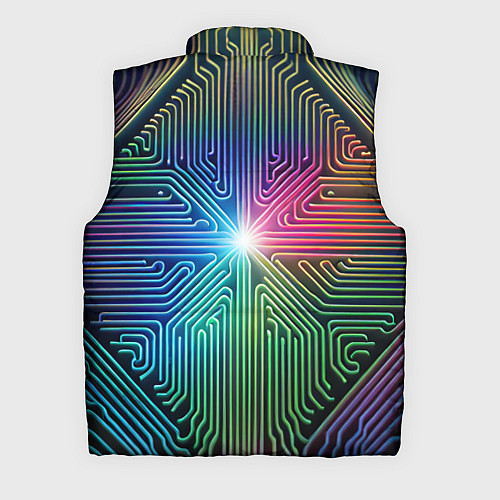 Мужской жилет Линейная графика / 3D-Черный – фото 2