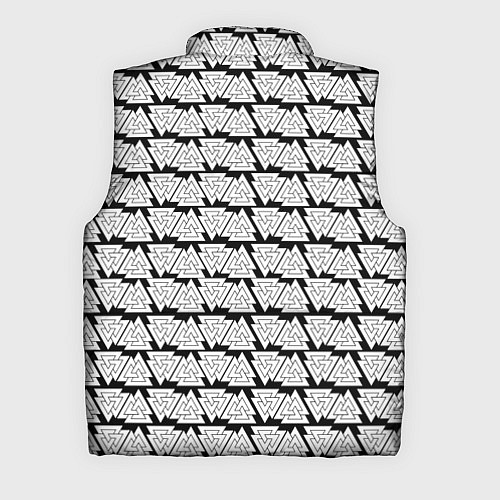 Мужской жилет Символы валькнут как защитная кольчуга / 3D-Черный – фото 2