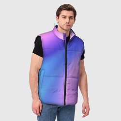 Мужской жилет Color multicolored gradient, цвет: 3D-черный — фото 2