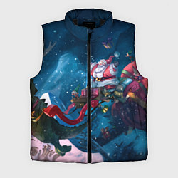 Мужской жилет Санта с динозавром