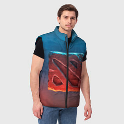 Мужской жилет Dota 2: Symbol, цвет: 3D-черный — фото 2