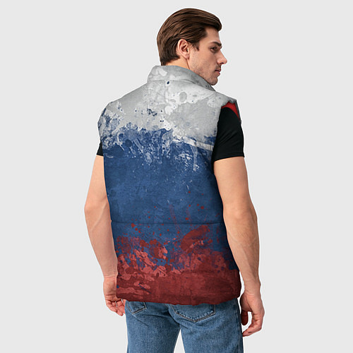 Мужской жилет Флаг России / 3D-Красный – фото 4