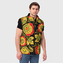 Мужской жилет Хохлома, цвет: 3D-черный — фото 2