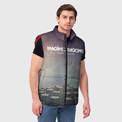 Мужской жилет Imagine Dragons: Night Visions, цвет: 3D-красный — фото 2