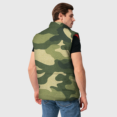 Мужской жилет Хаки / 3D-Красный – фото 4