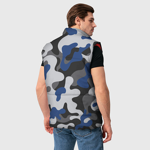 Мужской жилет Зимний камуфляж / 3D-Красный – фото 4