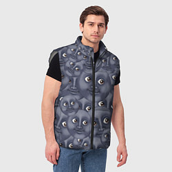 Мужской жилет Эмодзи, цвет: 3D-светло-серый — фото 2