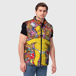 Мужской жилет Рай Гомера, цвет: 3D-черный — фото 2