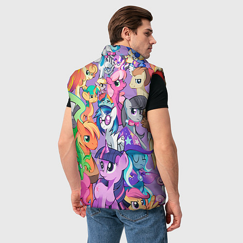 Мужской жилет My Little Pony / 3D-Красный – фото 4