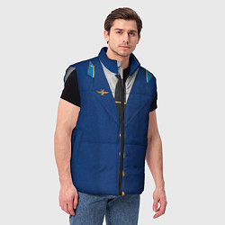 Мужской жилет Китель, цвет: 3D-светло-серый — фото 2
