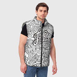 Мужской жилет Love графика, цвет: 3D-светло-серый — фото 2