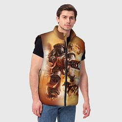 Мужской жилет Серый рыцарь, цвет: 3D-черный — фото 2