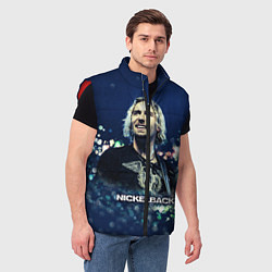 Мужской жилет Nickelback: Chad Kroeger, цвет: 3D-красный — фото 2