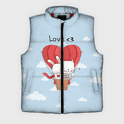 Мужской жилет Влюбленные на шаре, цвет: 3D-красный