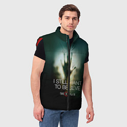 Мужской жилет X-files: Alien hand, цвет: 3D-красный — фото 2