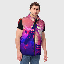 Мужской жилет Michael Jackson: Moon, цвет: 3D-красный — фото 2