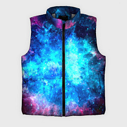 Мужской жилет Голубая вселенная, цвет: 3D-светло-серый