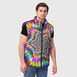 Мужской жилет Спектральная иллюзия, цвет: 3D-красный — фото 2
